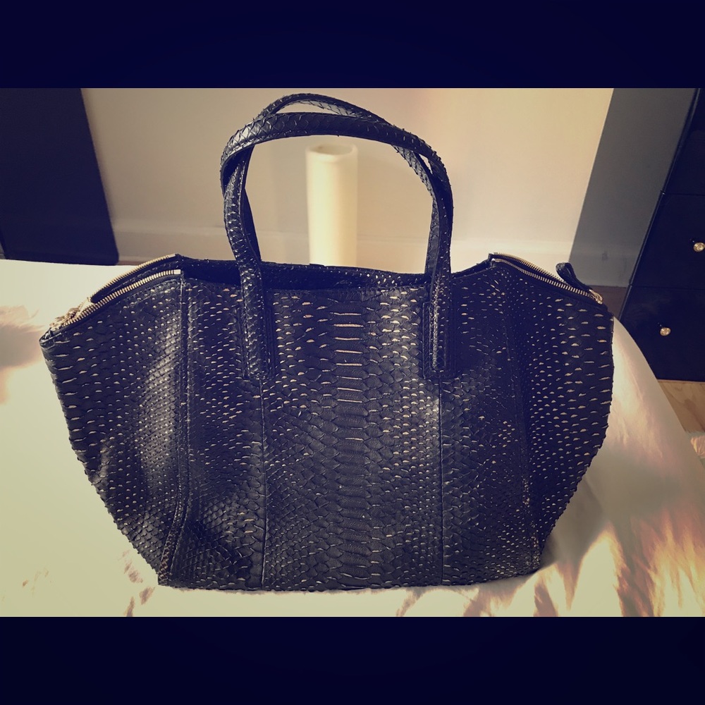 Snake Leather Gerard Darel hand bag